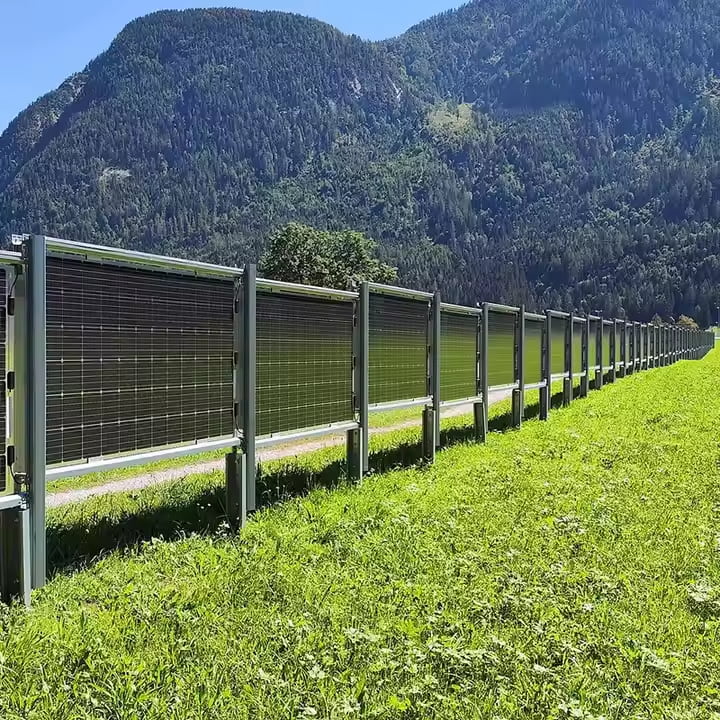 solar panel fence