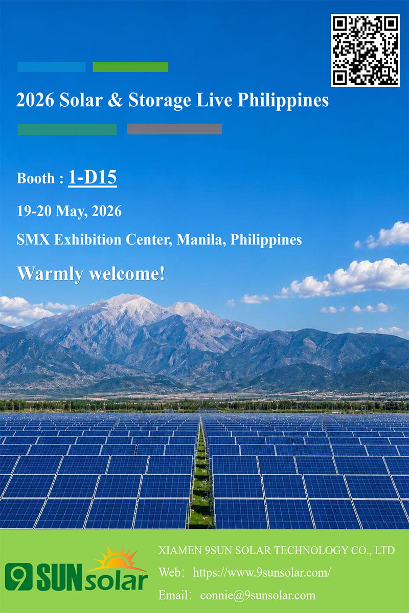 Visit XIAMEN 9Sunsolar at Solar & Storage Live Philippines 2026 – Booth 1-D15